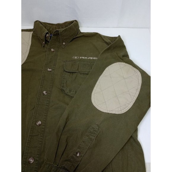 Pure Polaris Green Long Sleeve Shooting Button Up Shirt Men's Size Large - Picture 6 of 6